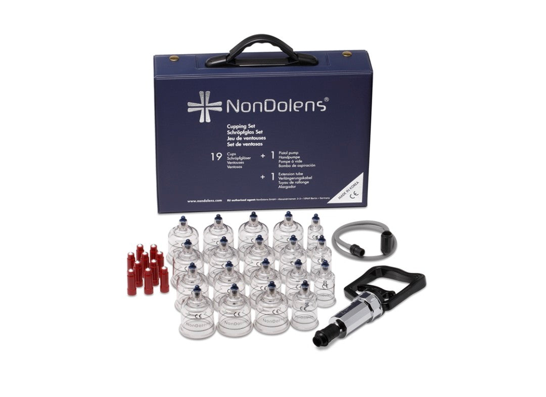 Cupping set met 19 cupping-bekers en alle benodigdheden