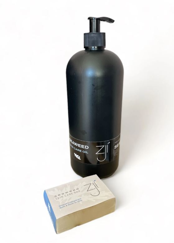 Zji zeewier olie 1 liter met gratis badbar